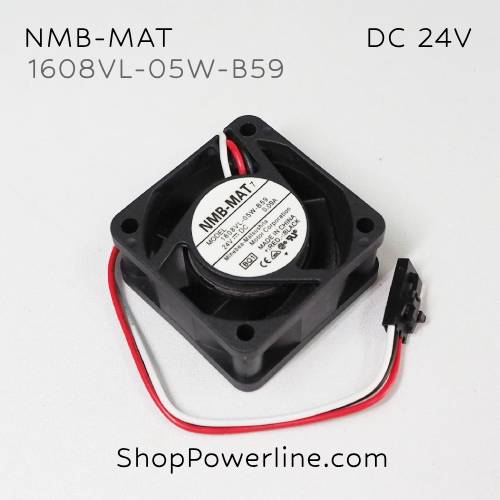 พัดลม Fan NMB-MAT (1608VL-05W-B59, A90L-0001-0528#70) DC24V 40x40x20mm 0.09A (3wire Dupont Plug)