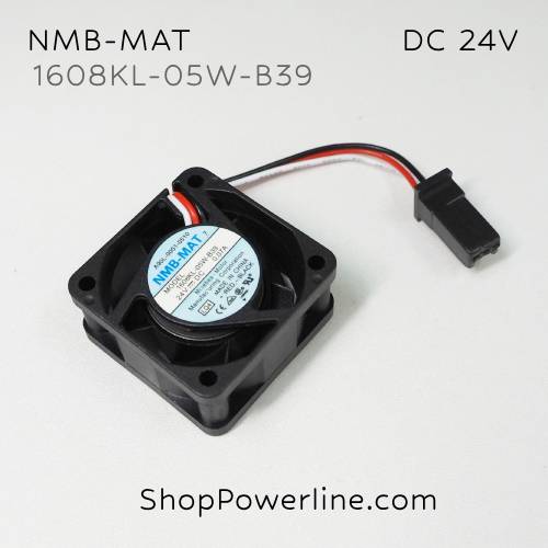 พัดลม Fan NMB-MAT (1608KL-05W-B39, A90L-0001-0510) DC24V 40x40x20mm 0.07A (3wire Fanuc Plug)