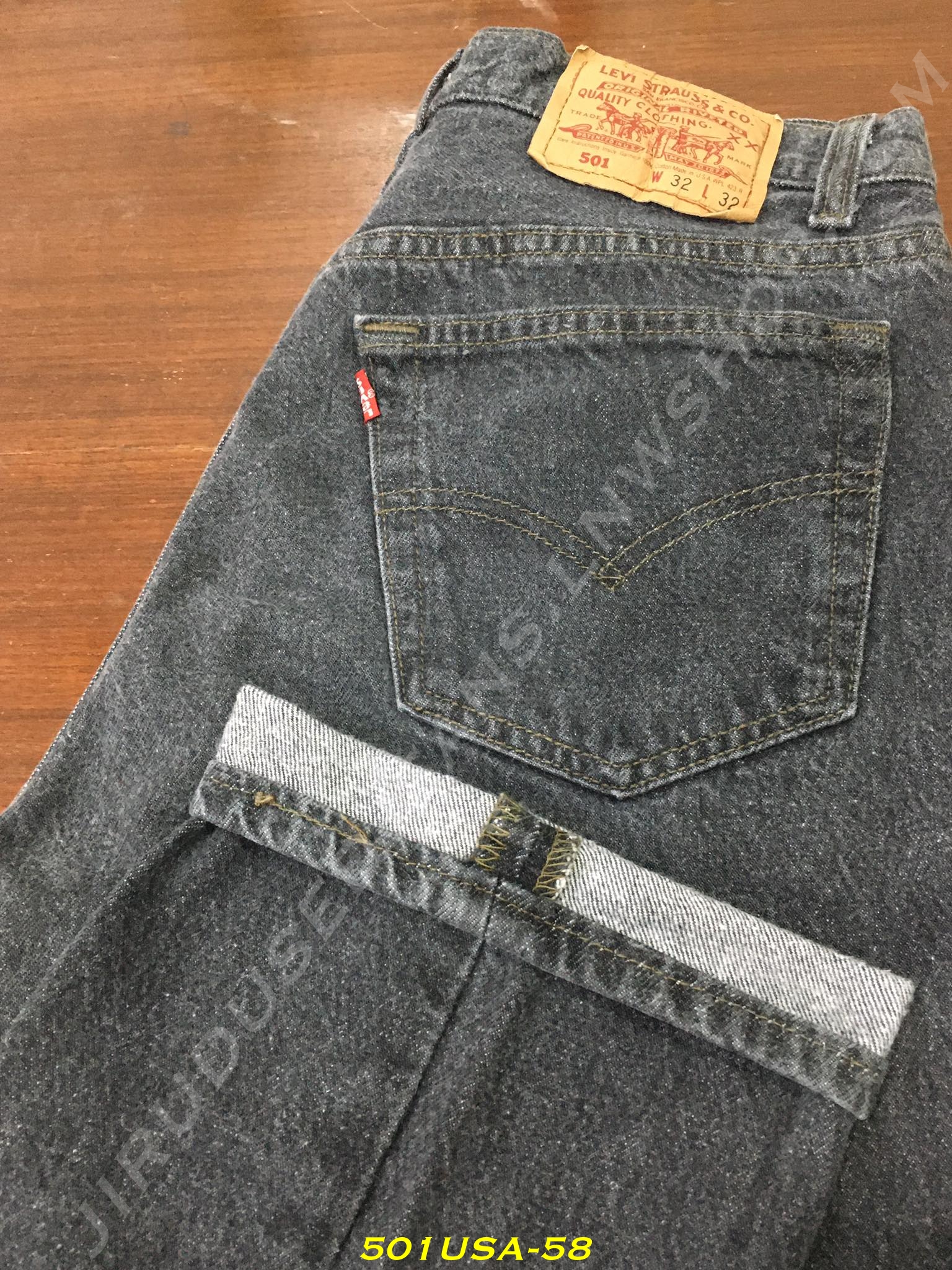 58. Levi’s 501-0658 ยีนส์สีดำ Made in USA ปี 1993 เอว 30 ยาว 31
