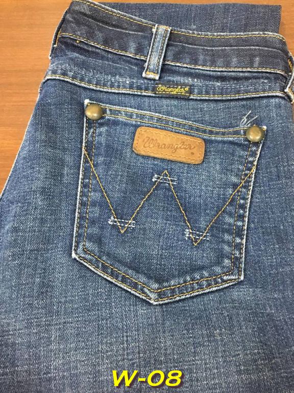 8. กางเกงยีนส์ผู้หญิง- Wrangler ทรงกระบอกตรง เอวต่ำ เอว 33 ยาว 35 สะโพก 36