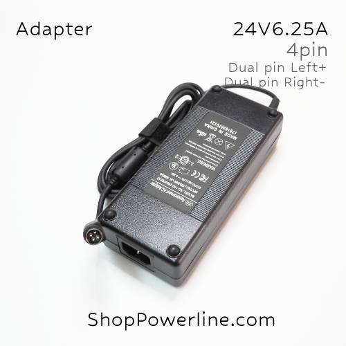 อะแดปเตอร์ Adapter 24V 6.25A (4Pin)(Dual Pin Left+, Right-)