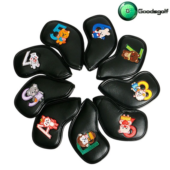ปลอกหุ้มไม้กอล์ฟชุดเหล็ก ลายแมวสุดน่ารัก Cover iron set
