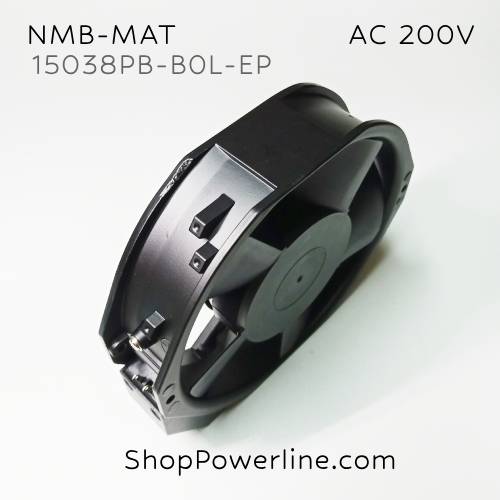 พัดลม Fan NMB-MAT (15038PB-B0L-EP) AC200V 172x150x38mm 34/33W (2pin)