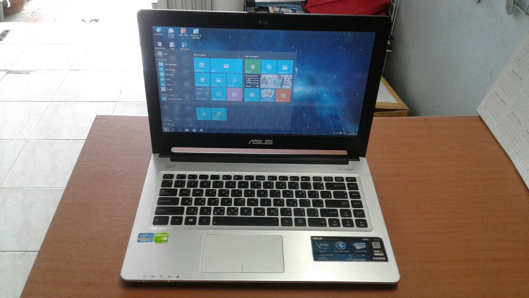 ASUS K46C Core i7-3537U Upto 3.10GHz การ์ดจอแยก2Gb เกมส์กราฟฟิกส์ ดูหนังฟังเพลง ยูทูปHD งานออนไลน์