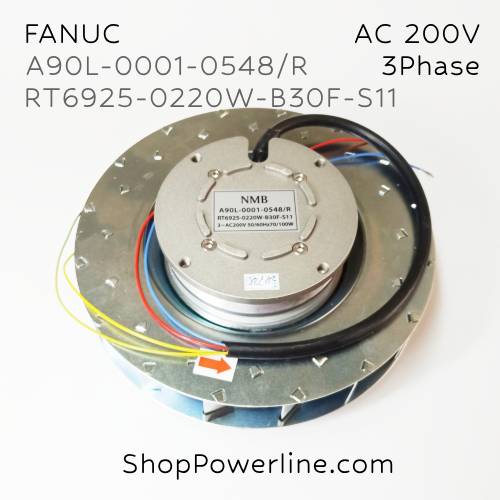 พัดลม Fan FANUC (A90L-0001-0548/R, RT6925-0220W-B30F-S11) AC200V 175x32mm (4wire 3phase)