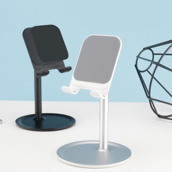 แท่นวางมือถือ แท่นวางแท็บเล็ต ขาตั้งโทรศัพท์ แบบตั้งโต๊ะ ปรับมุมมองได้ วัสดุอลูมิเนียม