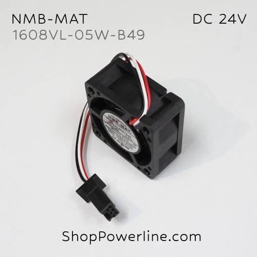 พัดลม Fan NMB-MAT (1608VL-05W-B49, A90L-0001-0551#A) DC24V 40x40x20mm 0.07A (3wire Fanuc Plug)