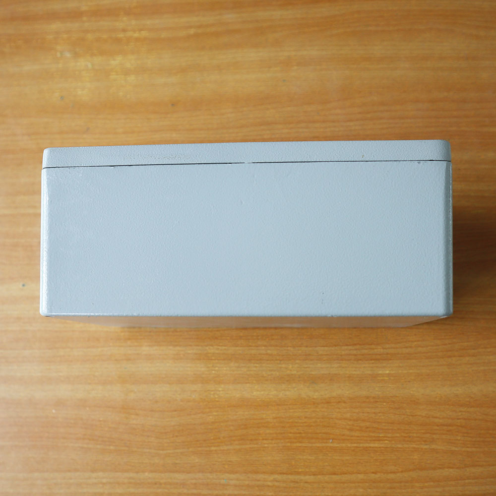 กล่องอลูมิเนียมกันน้ำ IP66 สีเทา ขนาด 188 X 120 X 78 มม.