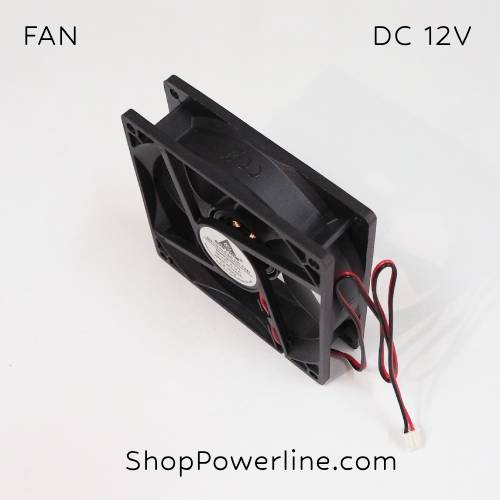 พัดลม Fan DC12V 92x92x25mm (2wire)