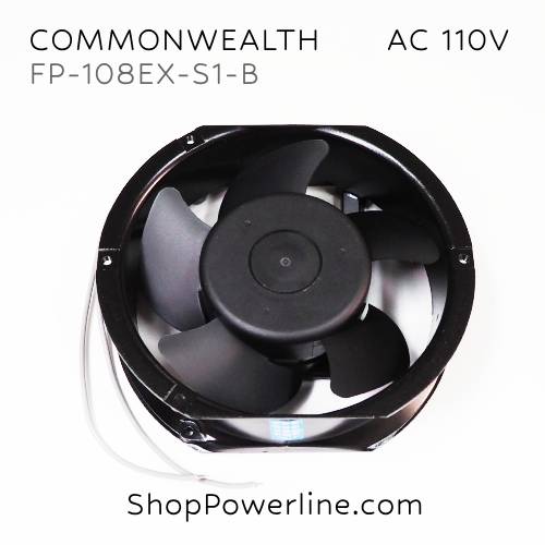 พัดลม Fan COMMONWEALTH (FP-108EX-S1-B) AC110V 172x150x51mm.(2wire)