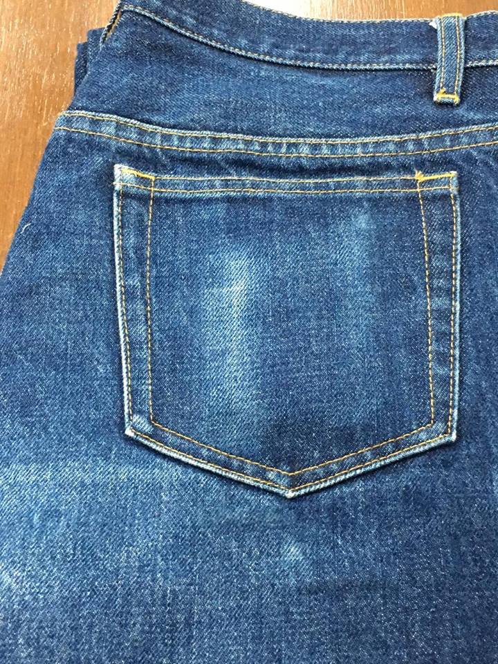 กางเกงยีนส์ A.P.C. Jeans มือสอง Petit Standard ริมแดง เอว 31 ยาว 33