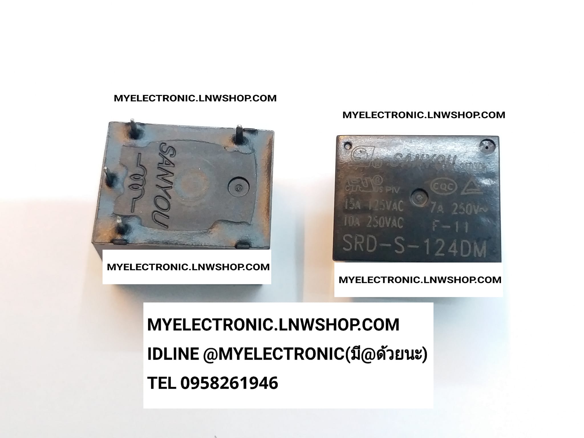 ขาย SRD-S-124DM รีเลย์คอยล์24V4ขา คอยล์24V 4ขาลงปริ้น ขนาด กว้าง19.5 ยาว15 สูง15มม. 19.5x15x15MM. RELAY4ขาลงปริ้น รีเลย์4ขาลงปริ้น รีเลย์ RELAY 4ขา ลงปริ้น รีเลย์เตารีด ไอน้ำ ไฟฟ้าราคา ตัวละ . . . หน่วย บาท