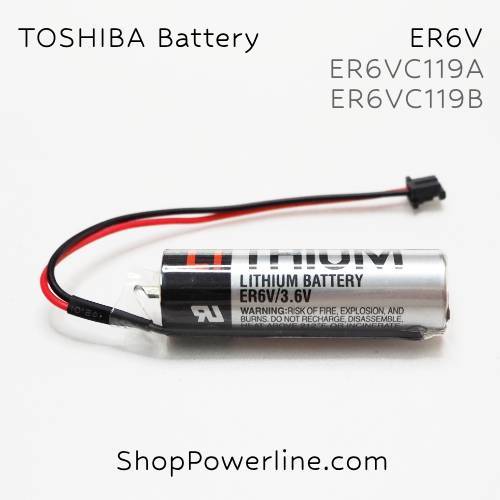 แบตเตอรี่ Battery TOSHIBA/Japan (ER6VC119A/B, Mitsubishi M70) 3.6V (Black Plug)
