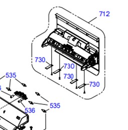 "ชุดฟีดกระดาษ" DUPLEX ASSY EPSON L6170 "ตำแหน่งที่ 712"
