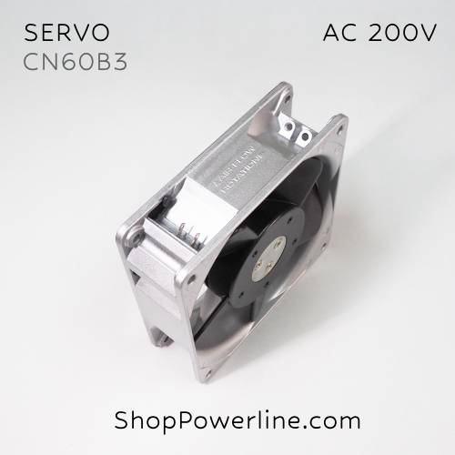 พัดลม Fan SERVO/NIDEC (CN60B3) AC200V 120x120x38mm 14/12W (2pin)