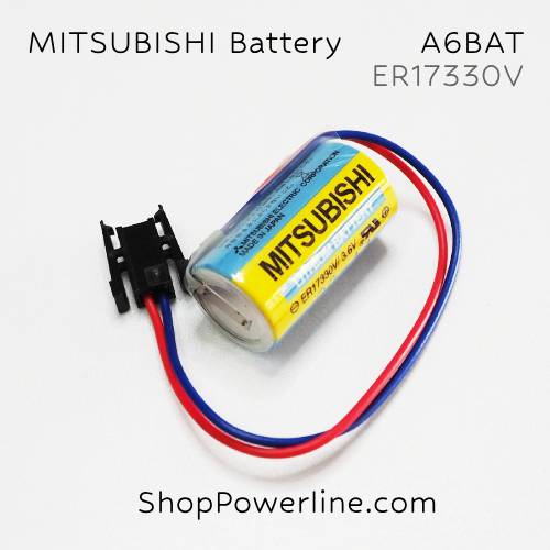 แบตเตอรี่ Battery Mitsubishi (ER17330V, A6BAT) 3.6V (Black Plug)