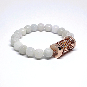 Braselets Jade สีขาว,เงิน 92.5% @ M 5.3 cm. White Color 1 SKU-BRA701