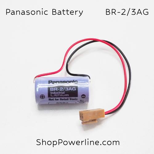แบตเตอรี่ Battery Panasonic (BR-2/3AG, A98L-0031-0006) 3V (Brown Plug)