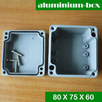 กล่องอลูมิเนียมกันน้ำ IP66 สีเทา ขนาด 80 X 75 X 60 มม.