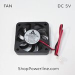พัดลม Fan DC5V 50x50x10mm (2wire)