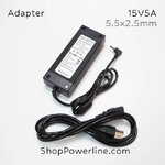 อะแดปเตอร์ Adapter 15V 5A (5.5x2.5,2.1mm)