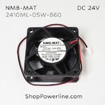 พัดลม Fan NMB-MAT (2410ML-05W-B60) DC24V 60x60x25mm 0.17A (2wire White A1 Plug)