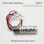 แบตเตอรี่ Battery TOSHIBA (ER6V, HW0470475-A, HW8471030-A) 3.6V (White Plug)