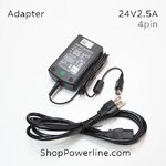 อะแดปเตอร์ Adapter Printer 24V 2.5A (4Pin)(Dual Pin Top+, Buttom-) SM/PS
