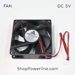 พัดลม Fan DC5V 80x80x25mm (2wire)