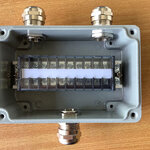 กล่องเทอร์มินอล Terminal อลูมิเนียมกันน้ำ ขนาด 120 X 80 X 56 มม. เข้า 1 ออก 2