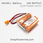 แบตเตอรี่ Battery Maxell/Japan (2CR17335A WK17, MR-BAT6V1) 6V (Orange Plug)
