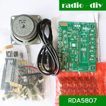 ชุดคิทเครื่องรับวิทยุ FM ใช้ไอซี RDA5807 พร้อมไฟ LED และกล่อง