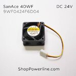 พัดลม Fan SanAce40WF (9WF0424F6D04, A90L-0001-0507#B) DC24V 40x40x20mm 0.076A (3wire White B2 Plug)