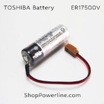แบตเตอรี่ Battery TOSHIBA (ER17500V, NP8P-BTS) 3.6V (Brown Long Plug)