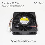 พัดลม Fan SanAce120W (9WV1224P1H003) DC24V 120x120x38mm 0.8A (4wire White Plug)