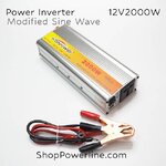 เครื่องแปลงไฟ Power Inverter 12VDC to 220VAC 2000W (Modified Sine Wave)