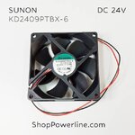 พัดลม Fan SUNON (KD2409PTBX-6) DC24V 90x90x25mm 5W (2wire White A1 Plug)