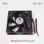 พัดลม Fan DC12V 92x92x25mm (2wire)