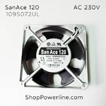 พัดลม Fan SanAce120 (109S072UL) AC230V 120x120x38mm 0.11/0.09A (2pin)