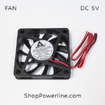 พัดลม Fan DC5V 60x60x10mm (2wire)