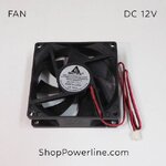 พัดลม Fan DC12V 80x80x25mm (2wire)