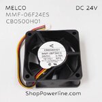พัดลม Fan MELCO (MMF-06F24ES RP3, CB0500H01) DC24V 60x60x25mm 0.10A (3wire White C2 Plug)