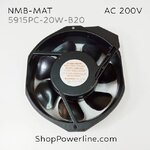 พัดลม Fan NMB-MAT (5915PC-20W-B20) AC200V 172x150x38mm 26/31W (2pin)