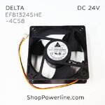 พัดลม Fan DELTA (EFB1324SHE -4C58) DC24V 127x127x38mm 1.38A (3wire White B2 Plug)