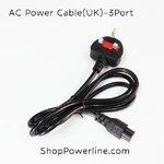 สายไฟ AC Power Cable/Fuse(UK) - 3Port Notebook (0.75mm)(1.8m)