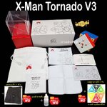 Xman Tornado v3 Standard , Xman Tornado v3 flagship , Xman Tornado v3 pioneer รูบิค 3x3 ระบบแม่เหล็ก ปลาย 2022