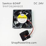 พัดลม Fan SanAce60WF (9WF0624H603, A90L-0001-0576) DC24V 60x60x20mm 0.15A (3wire Fanuc Special Plug)