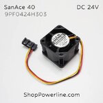 พัดลม Fan SanAce40 (9PF0424H303, A90L-0001-0580#A) DC24V 40x40x28mm 0.095A (3wire Fanuc Special Plug)