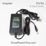อะแดปเตอร์ Adapter 15V 3A (5.5x2.5,2.1mm)