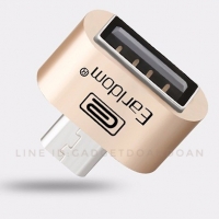 สาย OTG micro USB ยี่ห้อ Earldom (สีทอง)